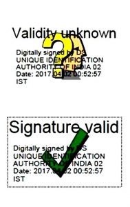 validity unknown digital signature