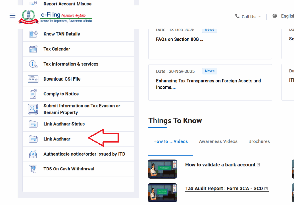 link pan card with aadhar card